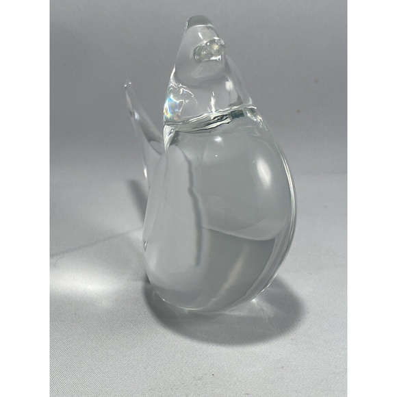 Clear Art Glass Bird Handmade Long Tail - Picture 3 of 9